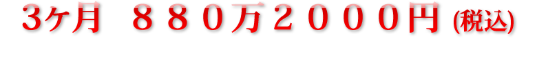 3ヶ月　880万2000円